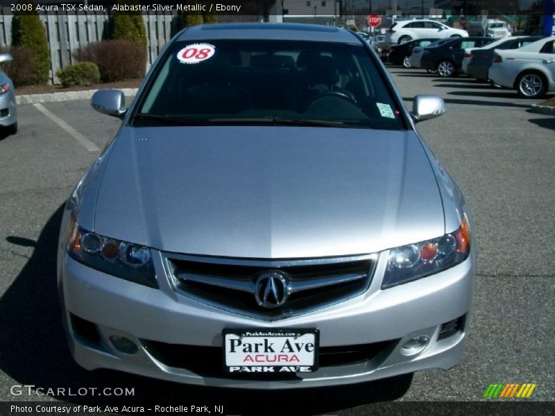 Alabaster Silver Metallic / Ebony 2008 Acura TSX Sedan