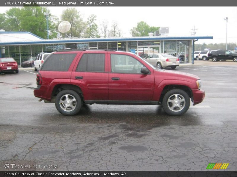 Red Jewel Tint Coat / Light Gray 2007 Chevrolet TrailBlazer LS