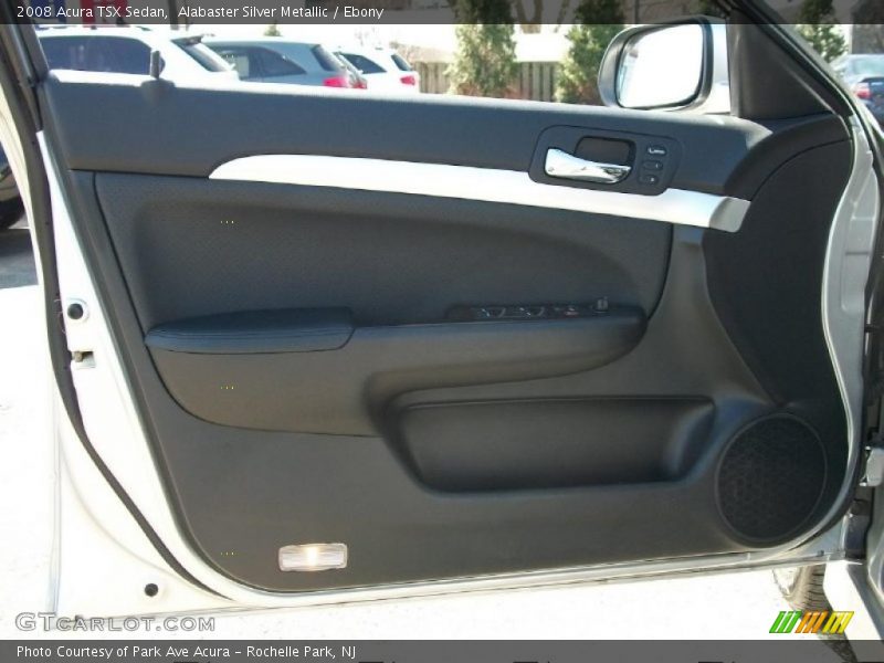 Alabaster Silver Metallic / Ebony 2008 Acura TSX Sedan