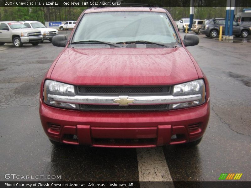 Red Jewel Tint Coat / Light Gray 2007 Chevrolet TrailBlazer LS