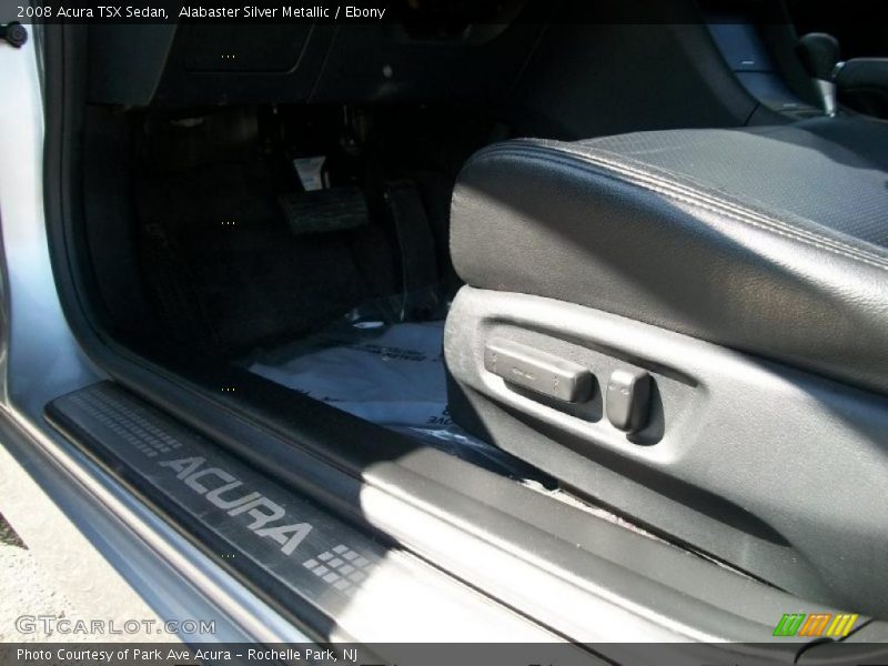 Alabaster Silver Metallic / Ebony 2008 Acura TSX Sedan