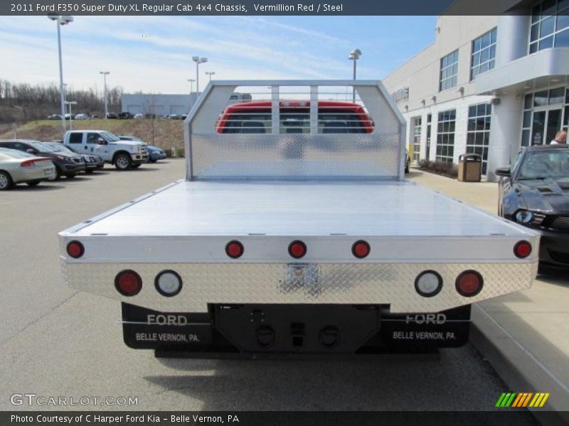 Vermillion Red / Steel 2011 Ford F350 Super Duty XL Regular Cab 4x4 Chassis