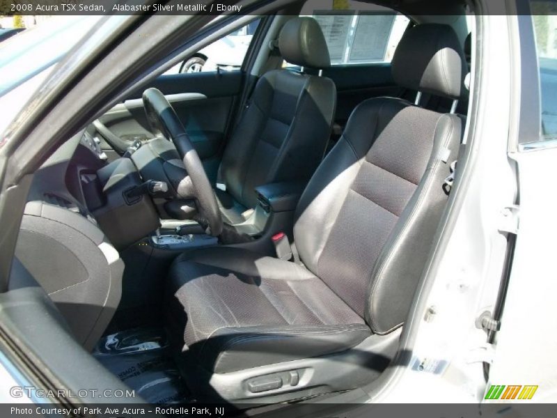 Alabaster Silver Metallic / Ebony 2008 Acura TSX Sedan