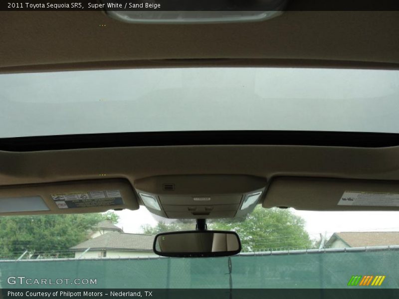 Super White / Sand Beige 2011 Toyota Sequoia SR5