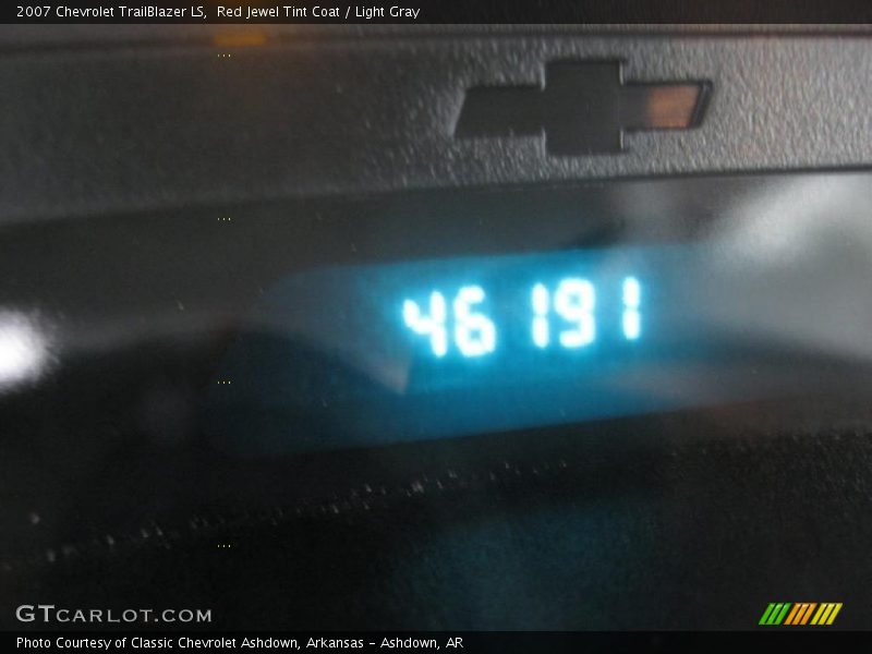 Red Jewel Tint Coat / Light Gray 2007 Chevrolet TrailBlazer LS