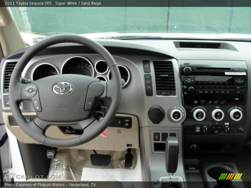 Super White / Sand Beige 2011 Toyota Sequoia SR5