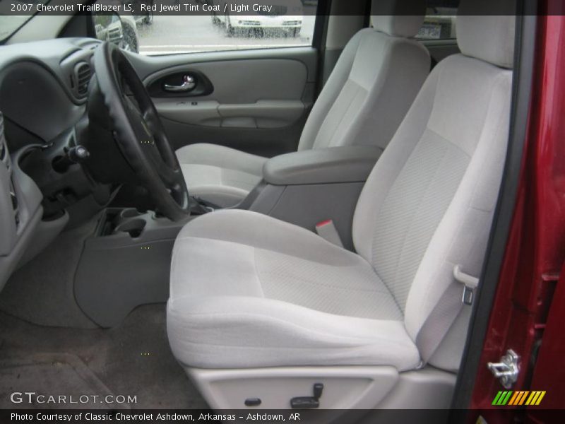 Red Jewel Tint Coat / Light Gray 2007 Chevrolet TrailBlazer LS