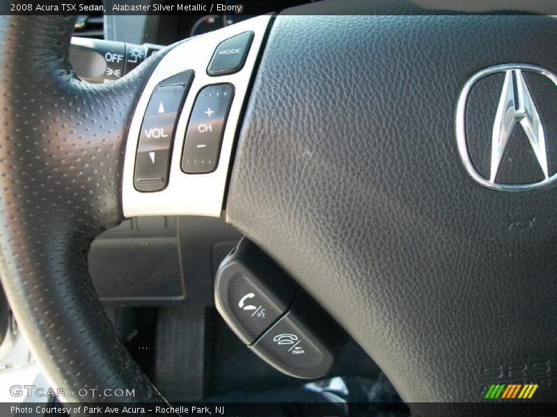 Alabaster Silver Metallic / Ebony 2008 Acura TSX Sedan