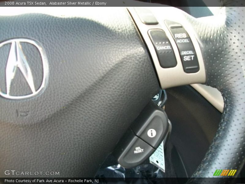 Alabaster Silver Metallic / Ebony 2008 Acura TSX Sedan