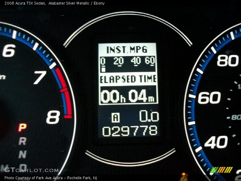 Alabaster Silver Metallic / Ebony 2008 Acura TSX Sedan