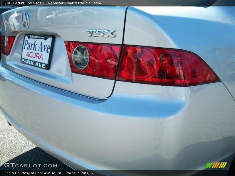 Alabaster Silver Metallic / Ebony 2008 Acura TSX Sedan