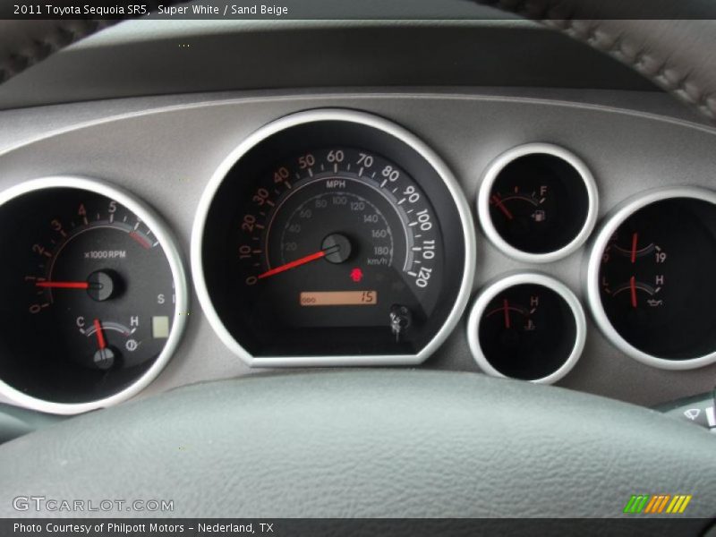 Super White / Sand Beige 2011 Toyota Sequoia SR5