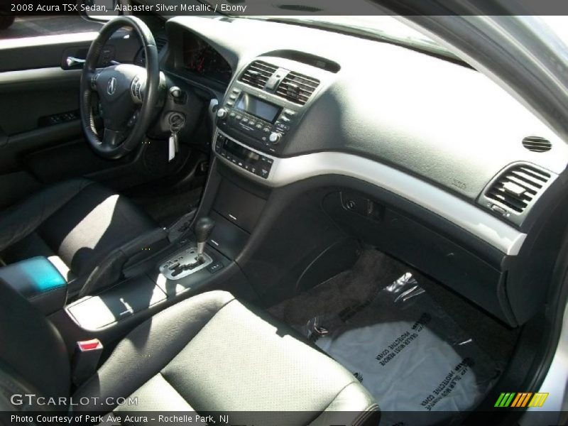 Alabaster Silver Metallic / Ebony 2008 Acura TSX Sedan