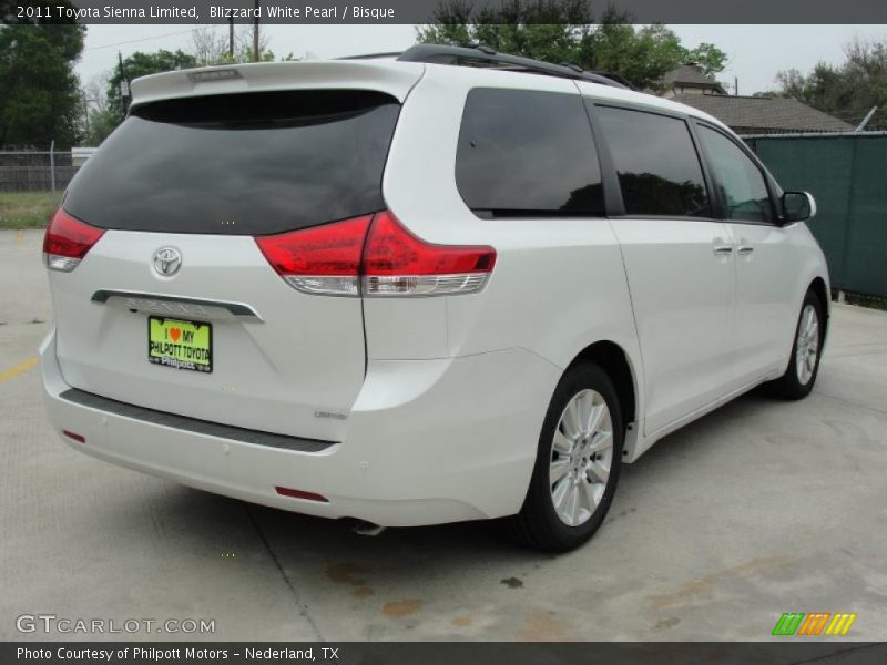 Blizzard White Pearl / Bisque 2011 Toyota Sienna Limited