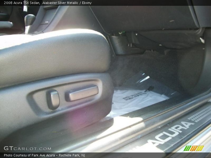 Alabaster Silver Metallic / Ebony 2008 Acura TSX Sedan