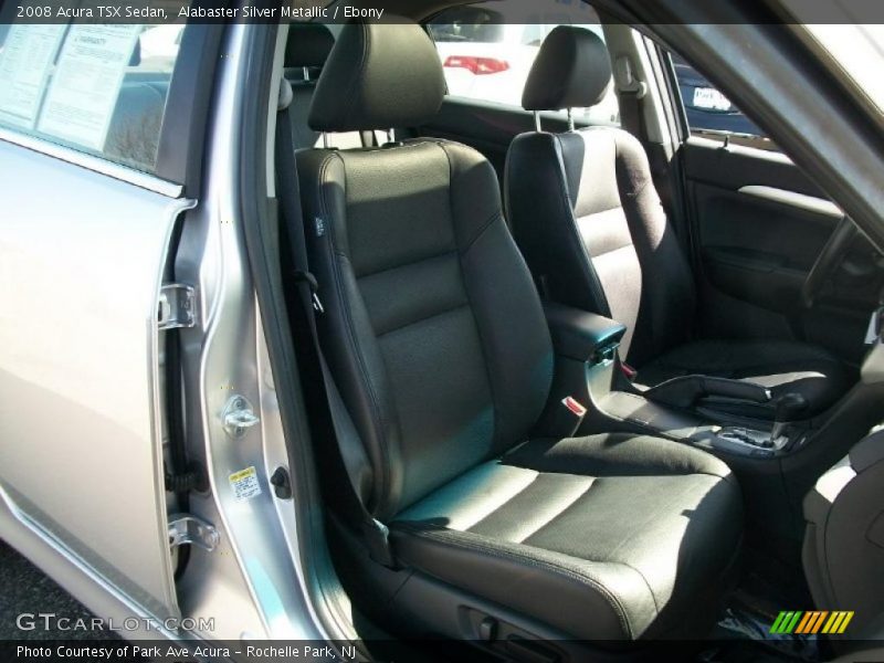 Alabaster Silver Metallic / Ebony 2008 Acura TSX Sedan