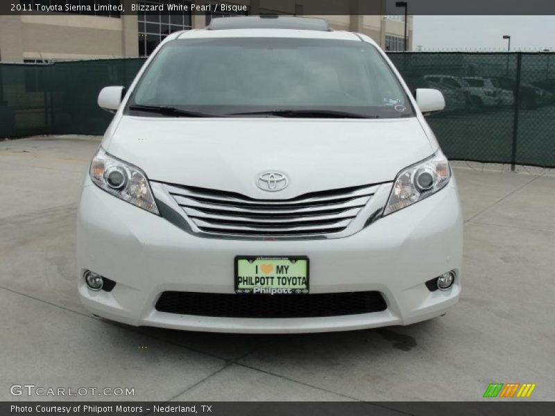 Blizzard White Pearl / Bisque 2011 Toyota Sienna Limited
