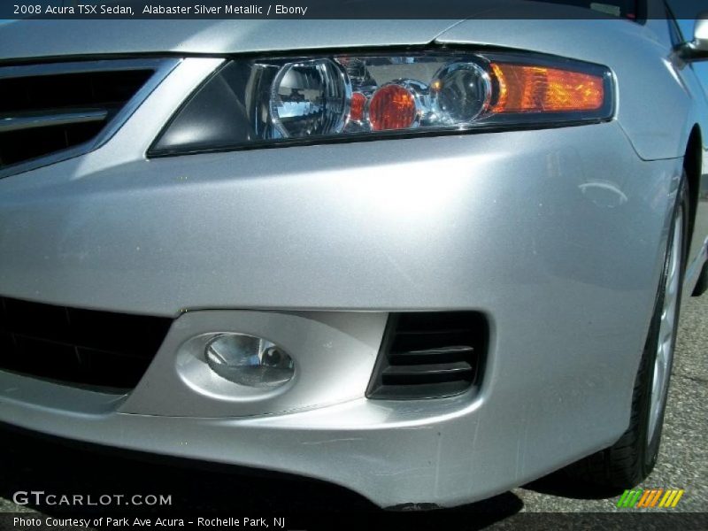 Alabaster Silver Metallic / Ebony 2008 Acura TSX Sedan