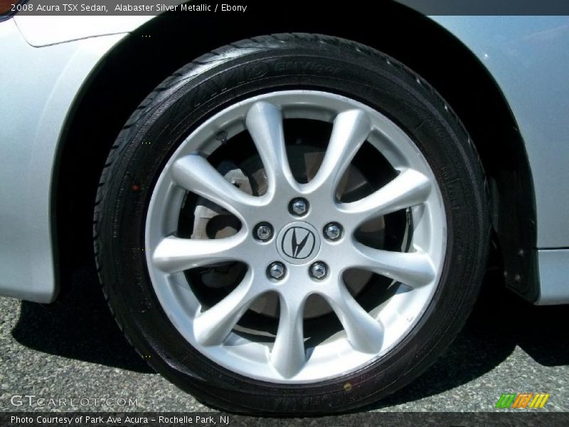 Alabaster Silver Metallic / Ebony 2008 Acura TSX Sedan
