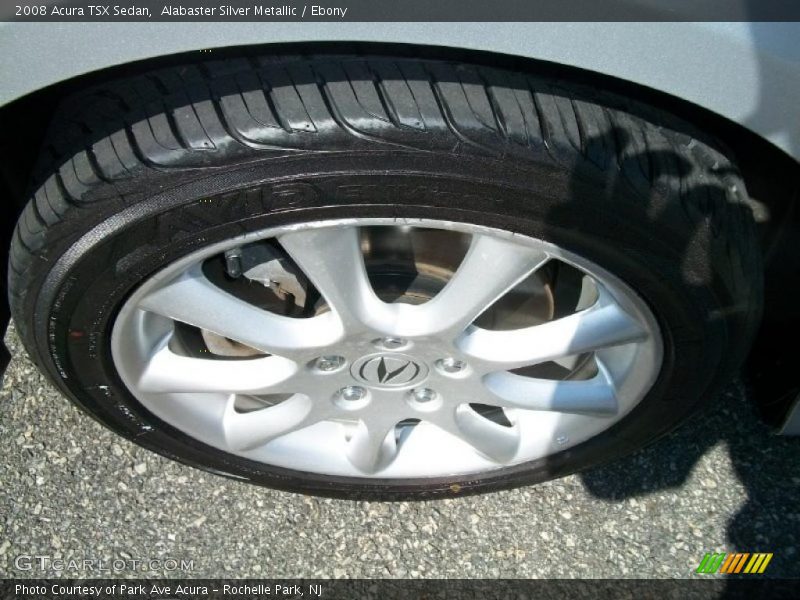 Alabaster Silver Metallic / Ebony 2008 Acura TSX Sedan
