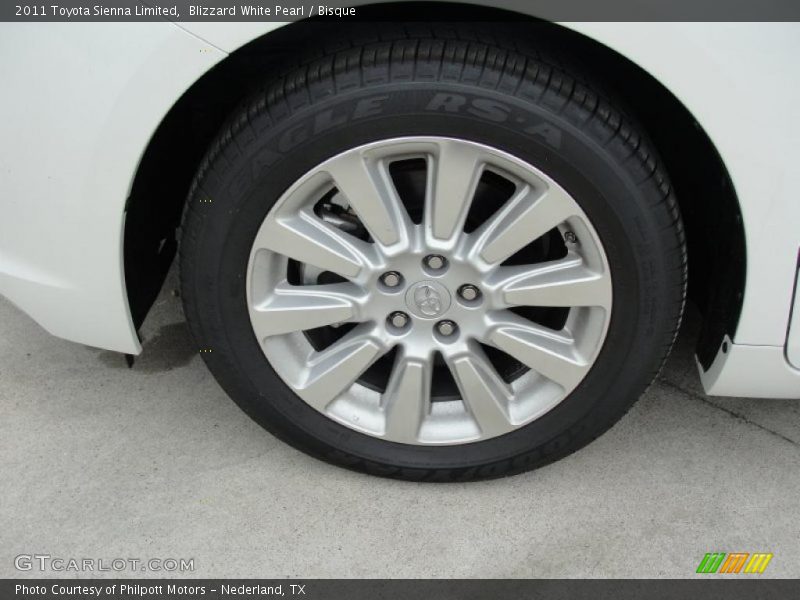 Blizzard White Pearl / Bisque 2011 Toyota Sienna Limited