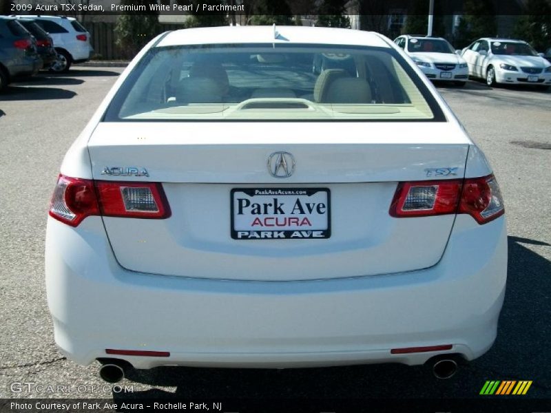 Premium White Pearl / Parchment 2009 Acura TSX Sedan