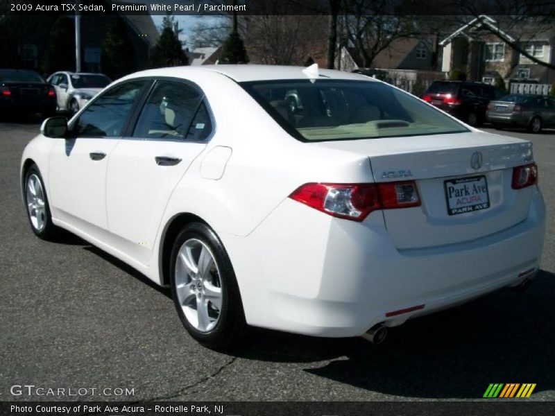 Premium White Pearl / Parchment 2009 Acura TSX Sedan