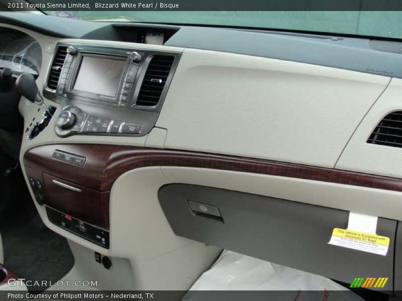Blizzard White Pearl / Bisque 2011 Toyota Sienna Limited