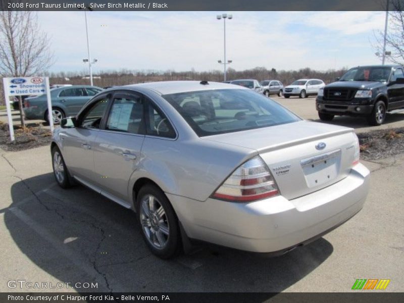 Silver Birch Metallic / Black 2008 Ford Taurus Limited