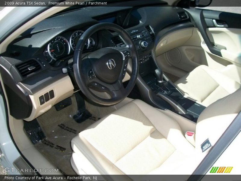 Premium White Pearl / Parchment 2009 Acura TSX Sedan