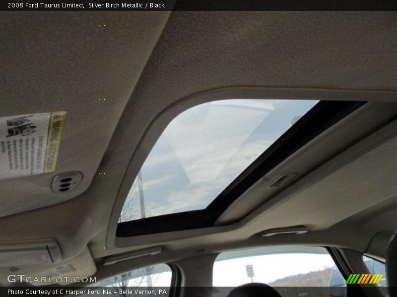 Silver Birch Metallic / Black 2008 Ford Taurus Limited