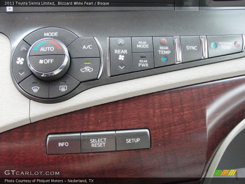 Blizzard White Pearl / Bisque 2011 Toyota Sienna Limited