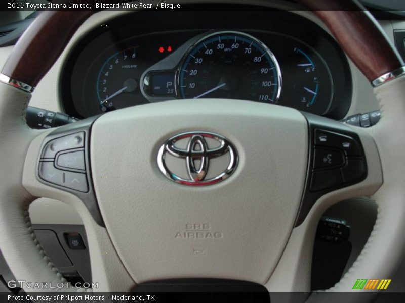 Blizzard White Pearl / Bisque 2011 Toyota Sienna Limited