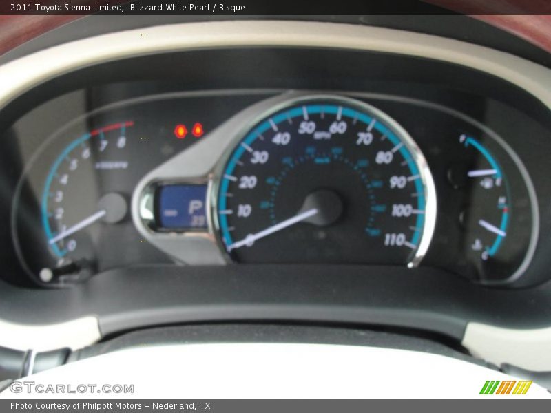 Blizzard White Pearl / Bisque 2011 Toyota Sienna Limited