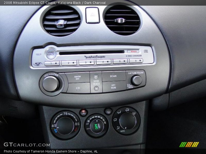 Controls of 2008 Eclipse GT Coupe