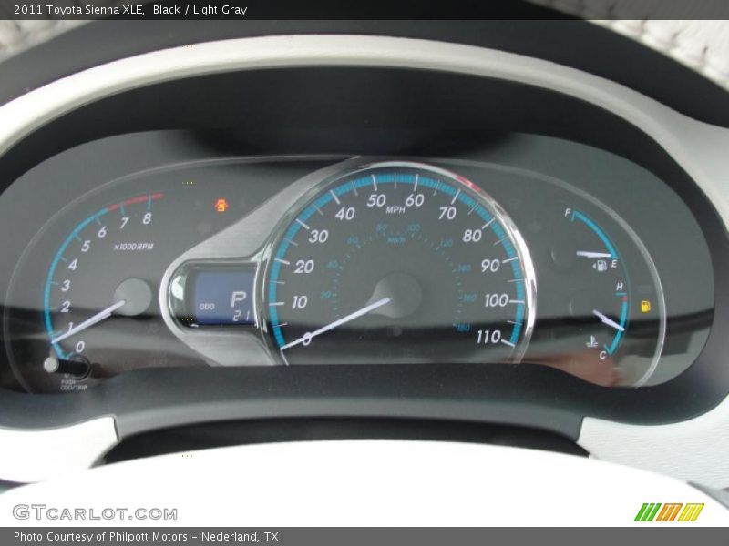  2011 Sienna XLE XLE Gauges