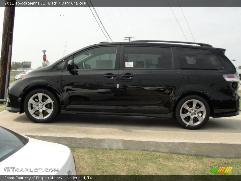 Black / Dark Charcoal 2011 Toyota Sienna SE