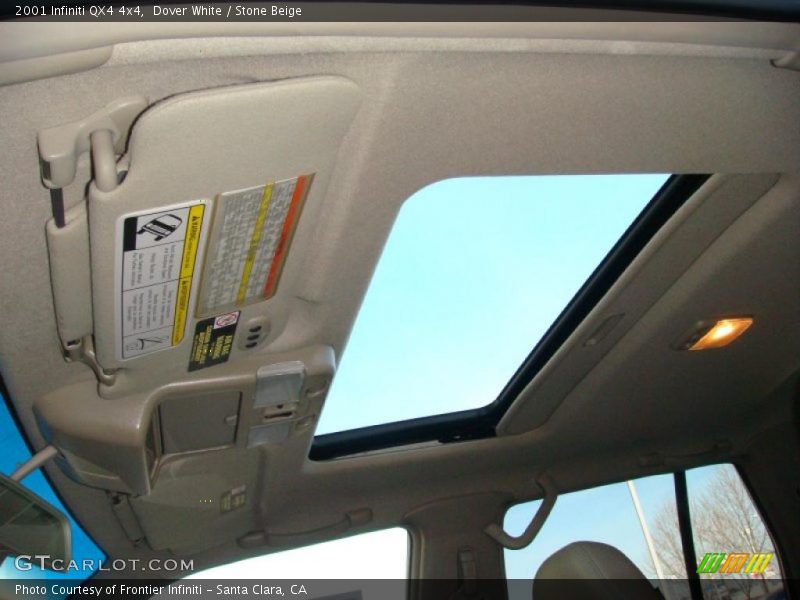 Dover White / Stone Beige 2001 Infiniti QX4 4x4