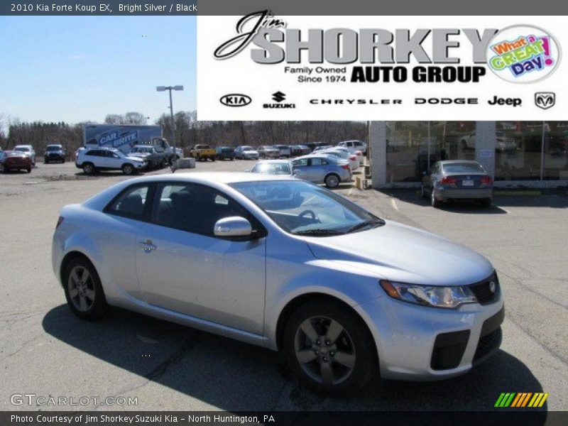 Bright Silver / Black 2010 Kia Forte Koup EX