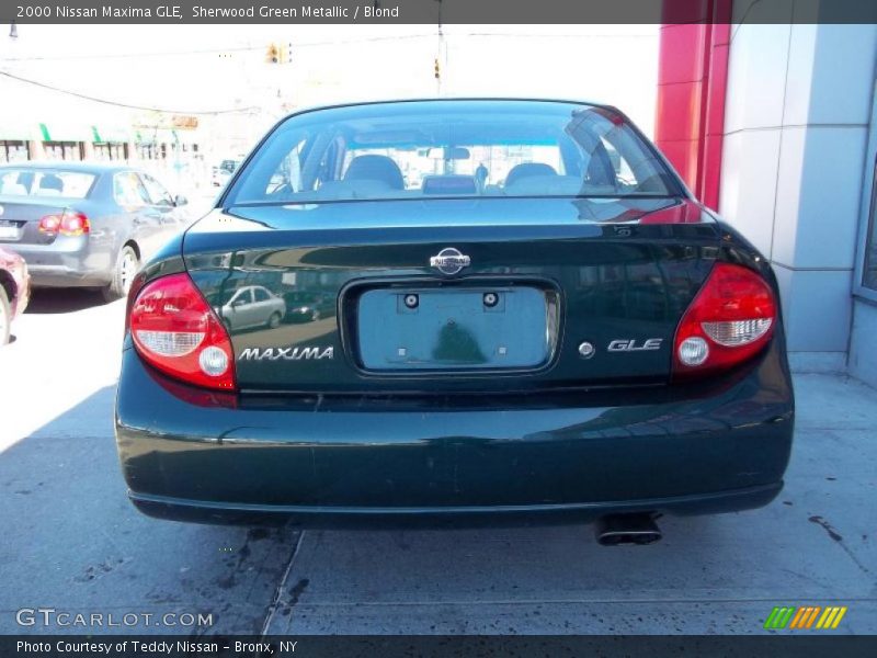 Sherwood Green Metallic / Blond 2000 Nissan Maxima GLE
