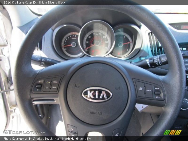 Bright Silver / Black 2010 Kia Forte Koup EX
