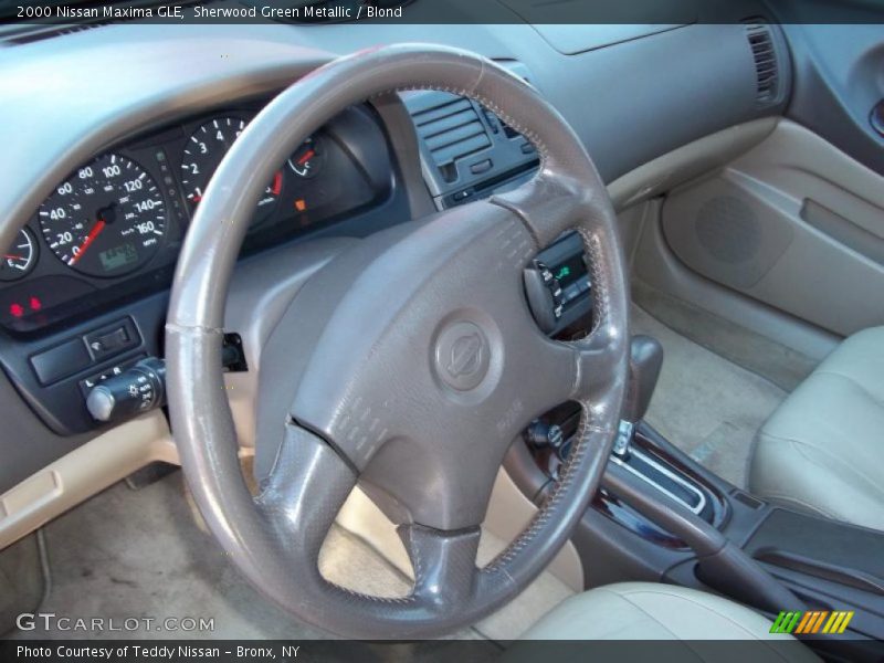 Sherwood Green Metallic / Blond 2000 Nissan Maxima GLE