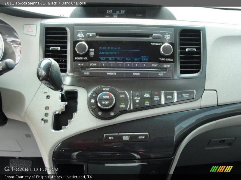 Black / Dark Charcoal 2011 Toyota Sienna SE