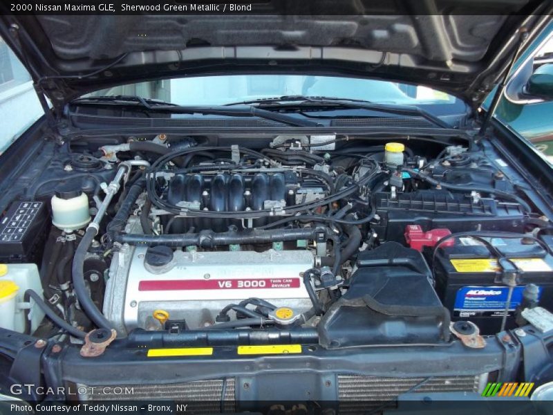Sherwood Green Metallic / Blond 2000 Nissan Maxima GLE