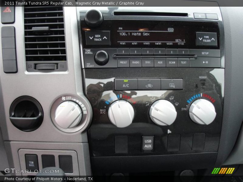 Controls of 2011 Tundra SR5 Regular Cab