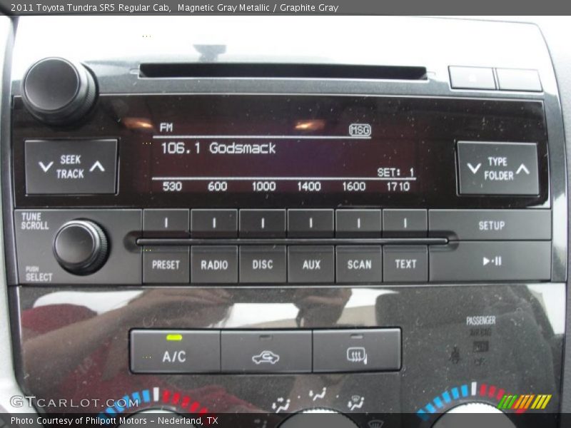 Magnetic Gray Metallic / Graphite Gray 2011 Toyota Tundra SR5 Regular Cab