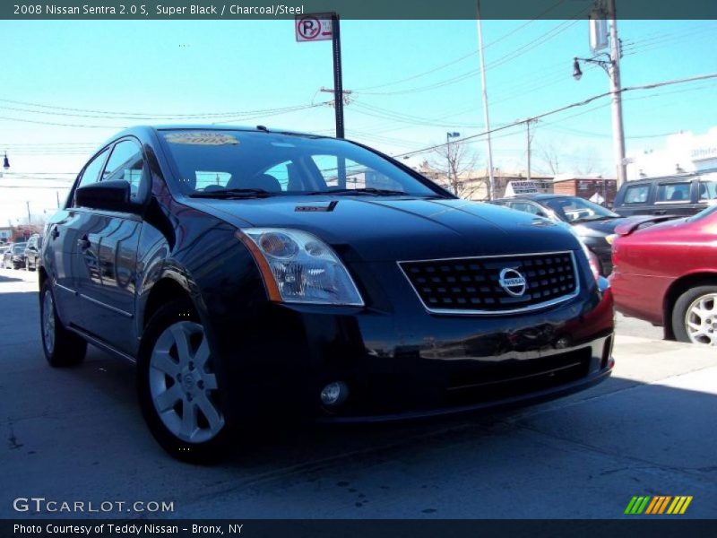 Super Black / Charcoal/Steel 2008 Nissan Sentra 2.0 S