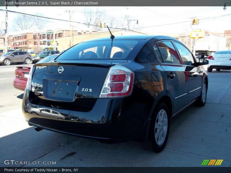 Super Black / Charcoal/Steel 2008 Nissan Sentra 2.0 S