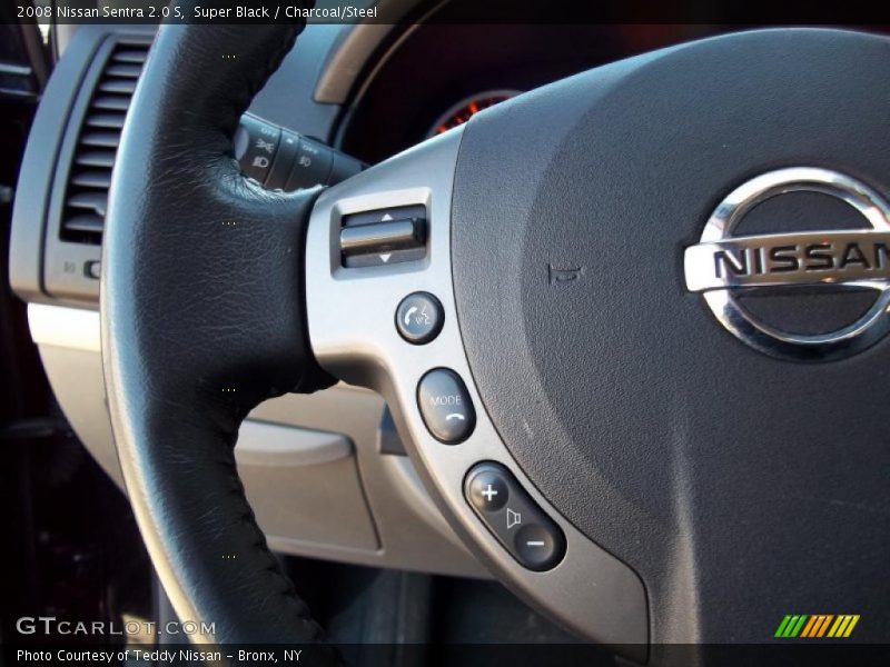 Super Black / Charcoal/Steel 2008 Nissan Sentra 2.0 S