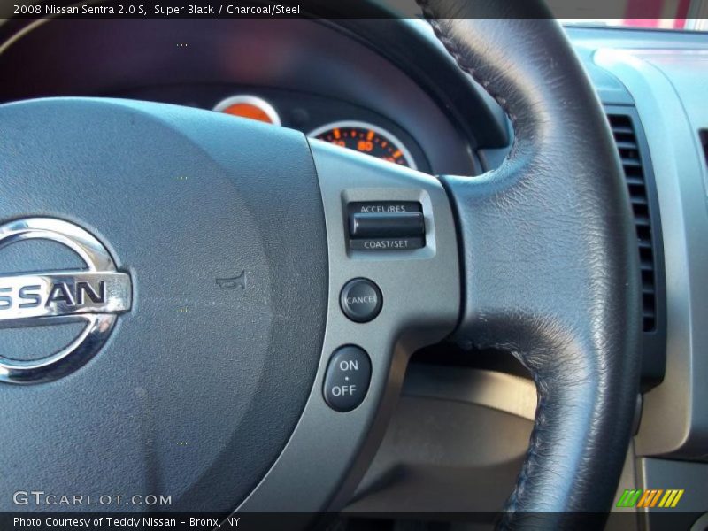 Super Black / Charcoal/Steel 2008 Nissan Sentra 2.0 S